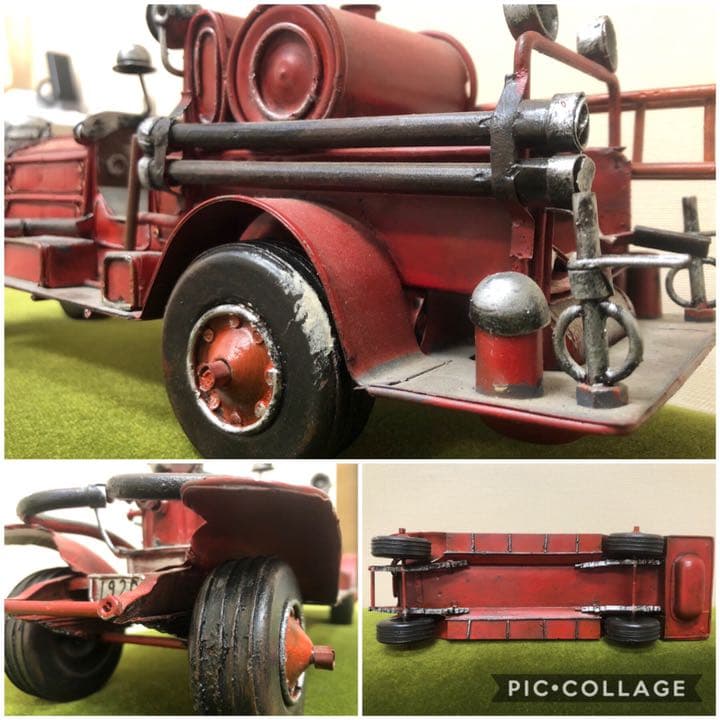 USA製 ブリキ 特大消防車