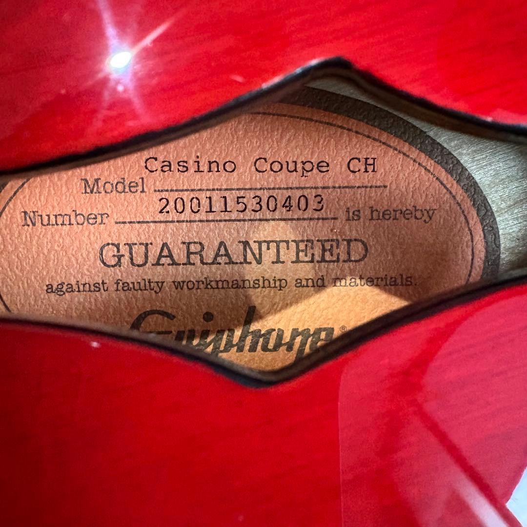 Epiphone Casino Coupe CH フルアコ　ギター　ケース付