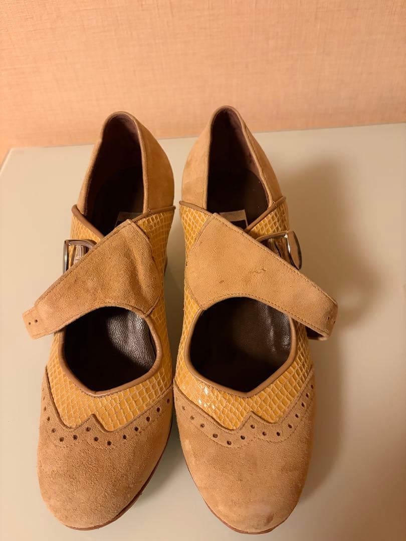 Gallardo フラメンコシューズ ベージュ