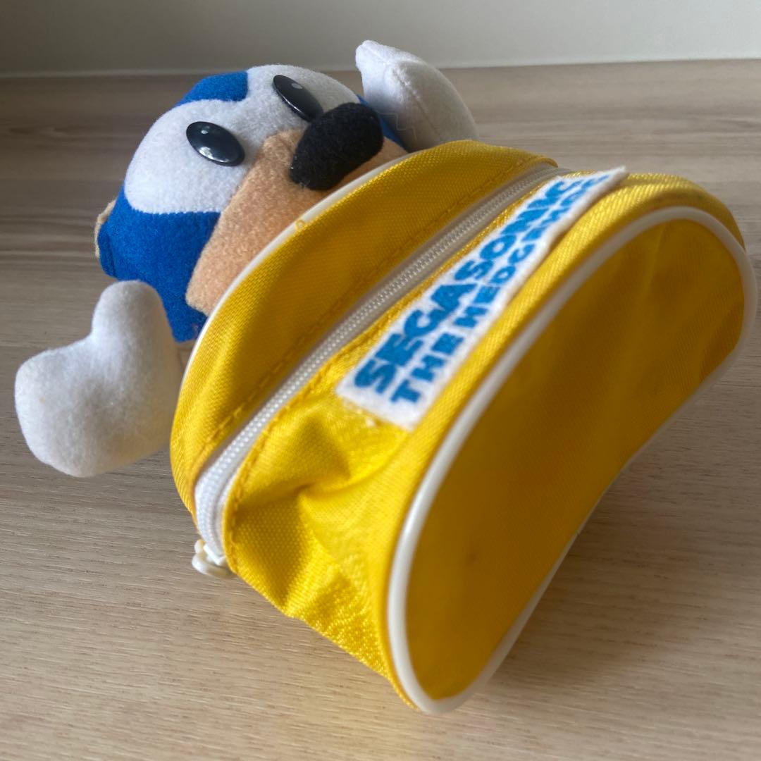 セガ ソニック ぬいぐるみ ポーチ型　　平成レトロ　希少　レア　非売品　1994