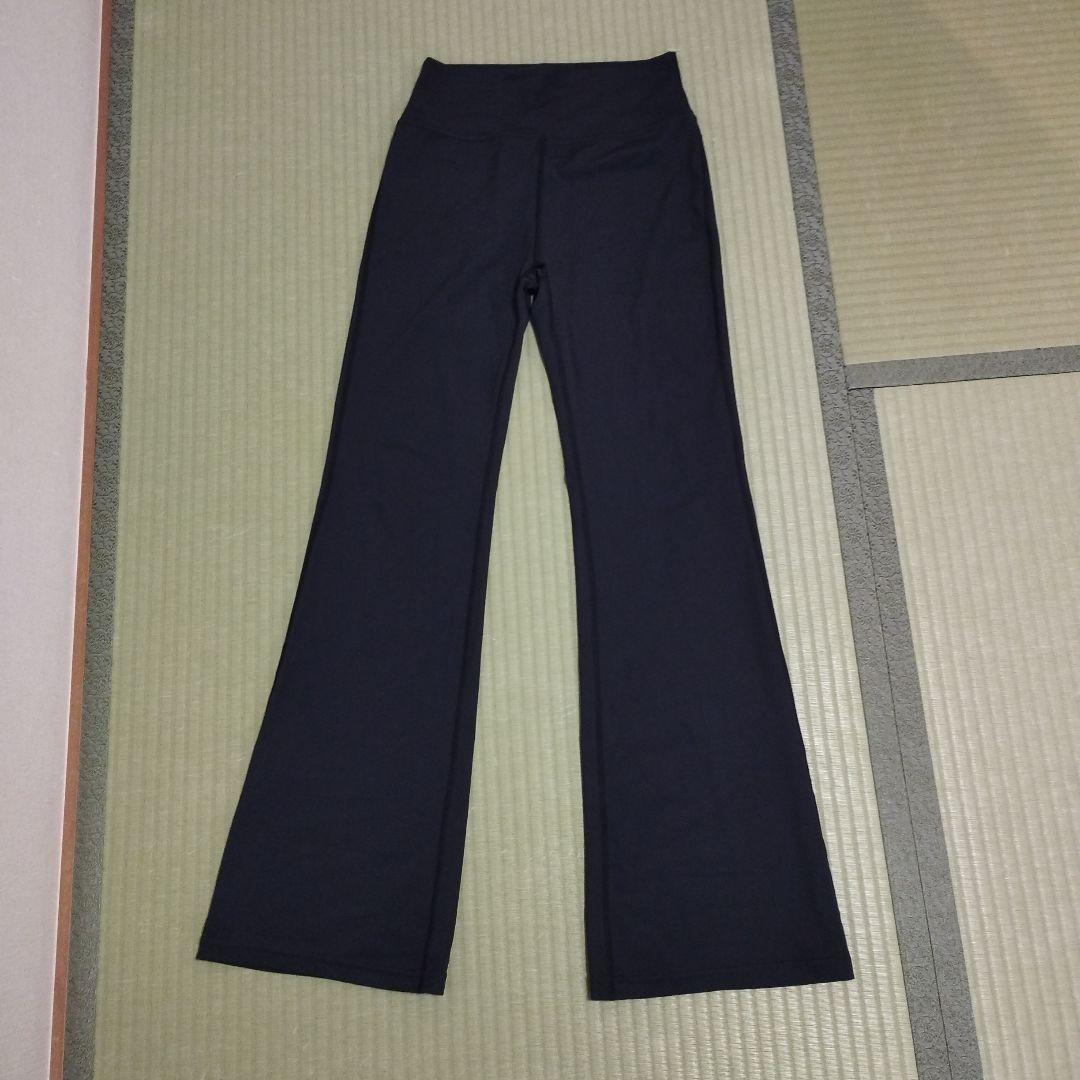 チャコットヨガパンツLサイズブーツカットブラック