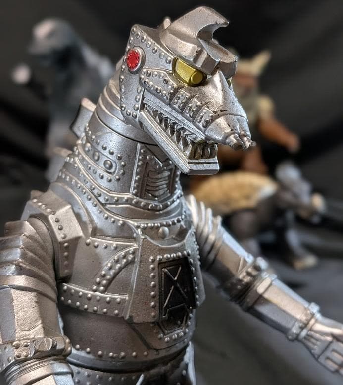 昭和ゴジラ・メカゴジラ・キングシーサー・アンギラス（バンダイ）ソフビ４体セット