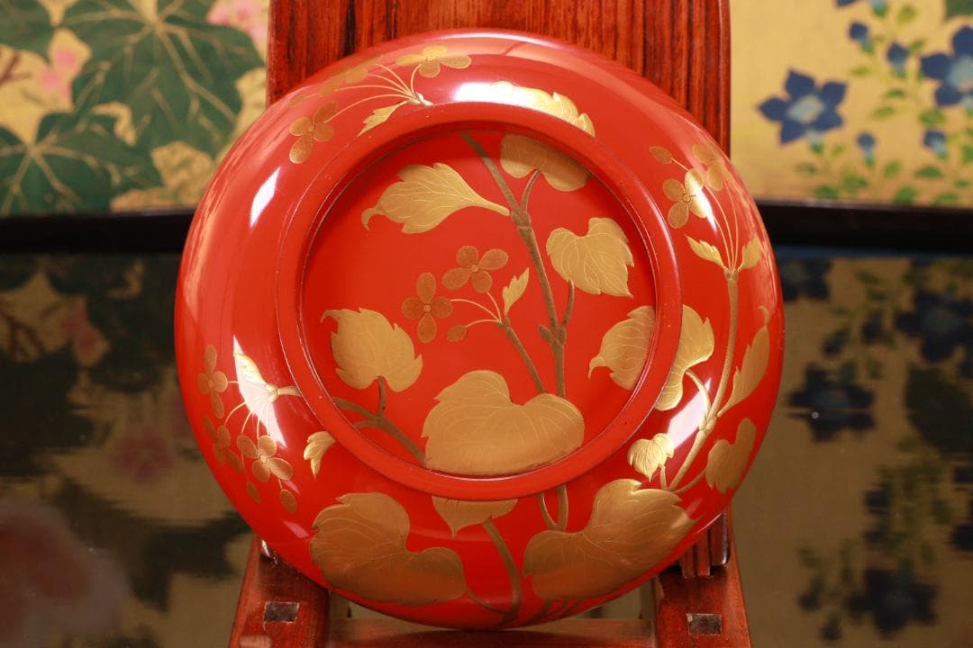 nori、時代漆器　輪島塗　草花金蒔絵　吸物椀　五客　木製 BJ128