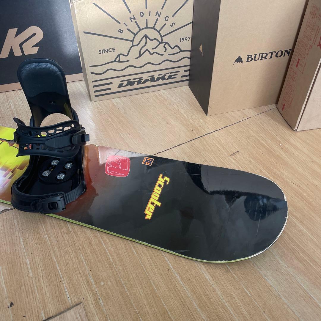 SCOOTER　名作DL　良質国産スノーボードセットOGASAKA製　バイン付