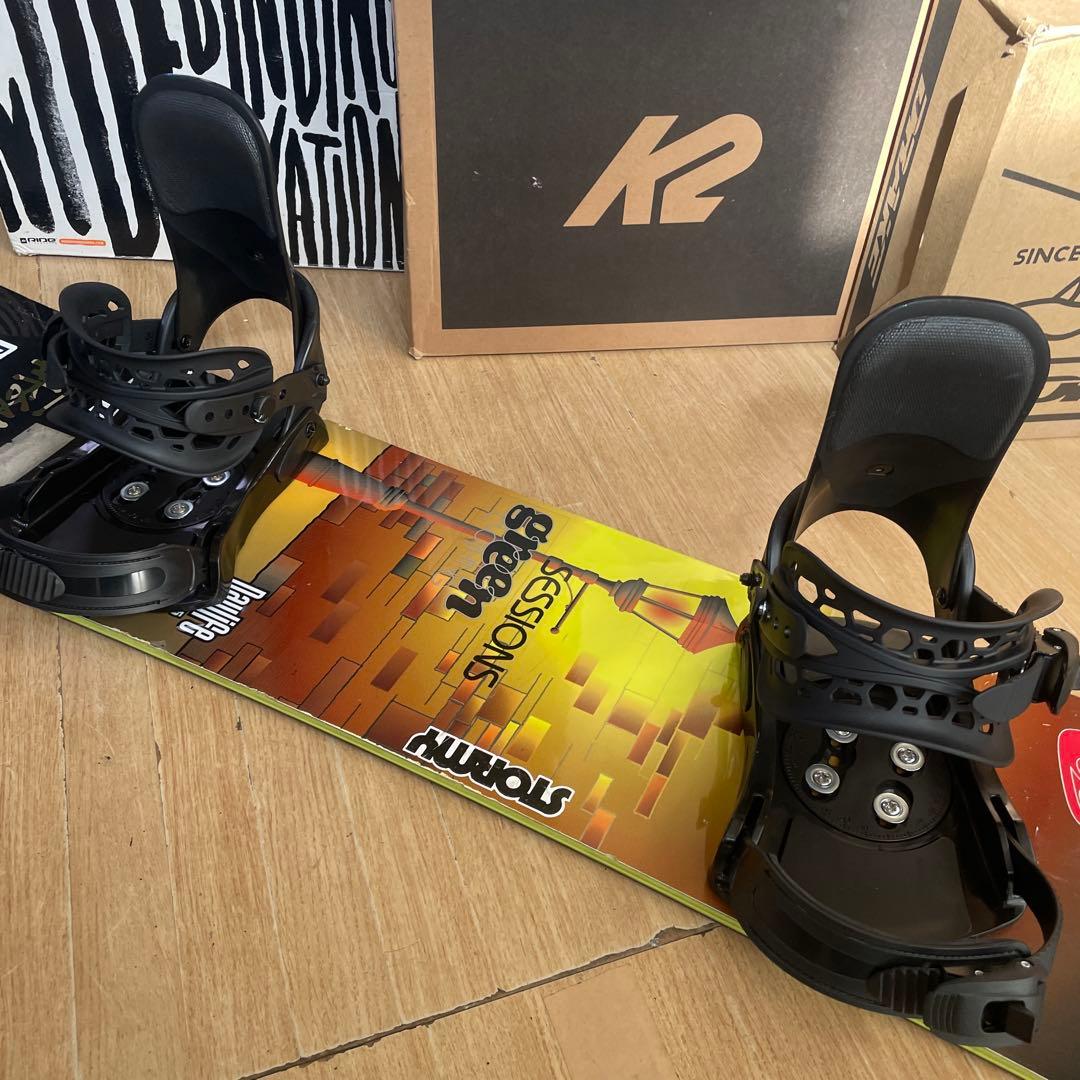 SCOOTER　名作DL　良質国産スノーボードセットOGASAKA製　バイン付