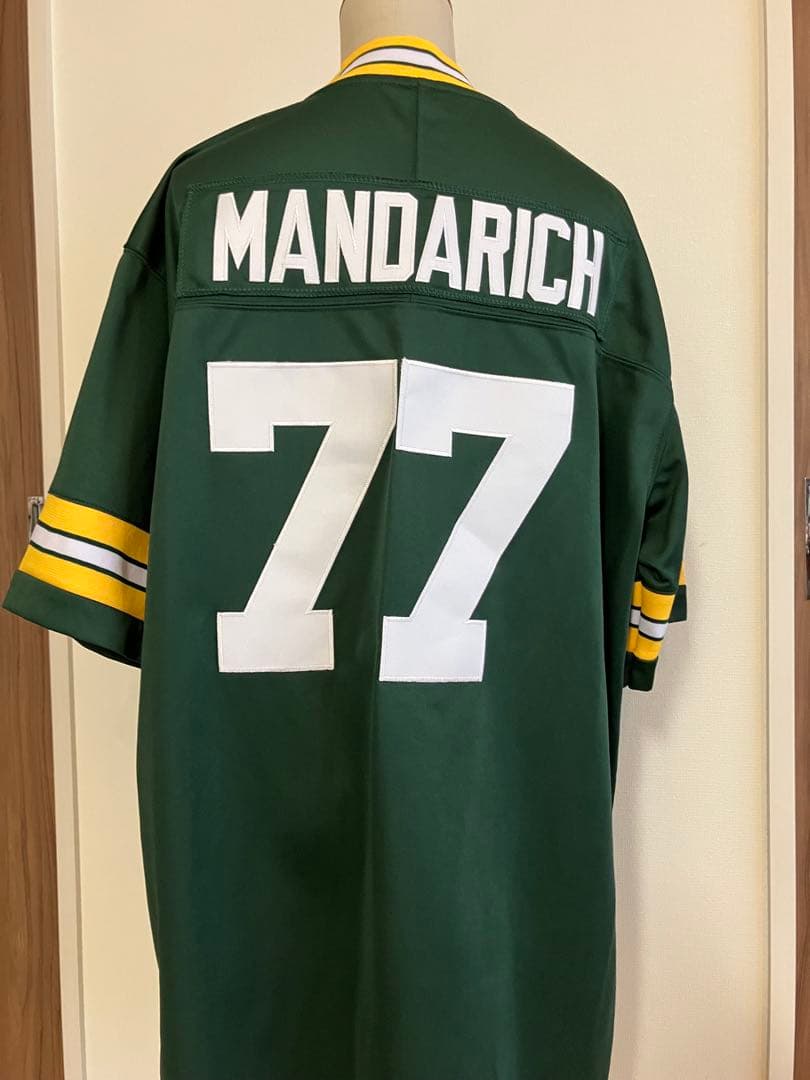 NFLパッカース　OT トニー・マンダリッチ元選手　パッカース　ユニフォーム