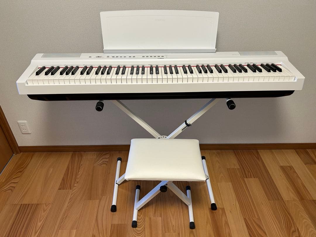 ヤマハ 電子ピアノ 88鍵盤 ホワイト P-125WH