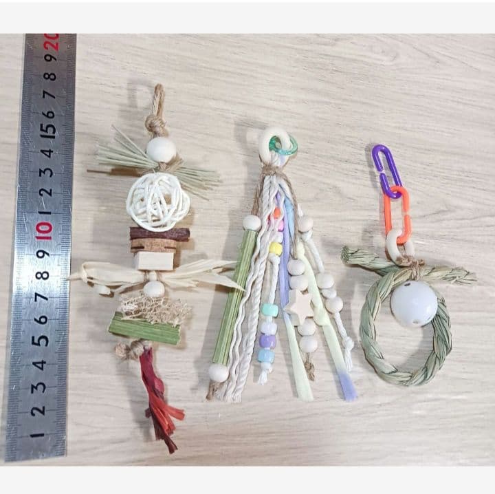 T14　自然素材　インコ　 ガジガジおもちゃ　バードトイセット　フォージングトイ