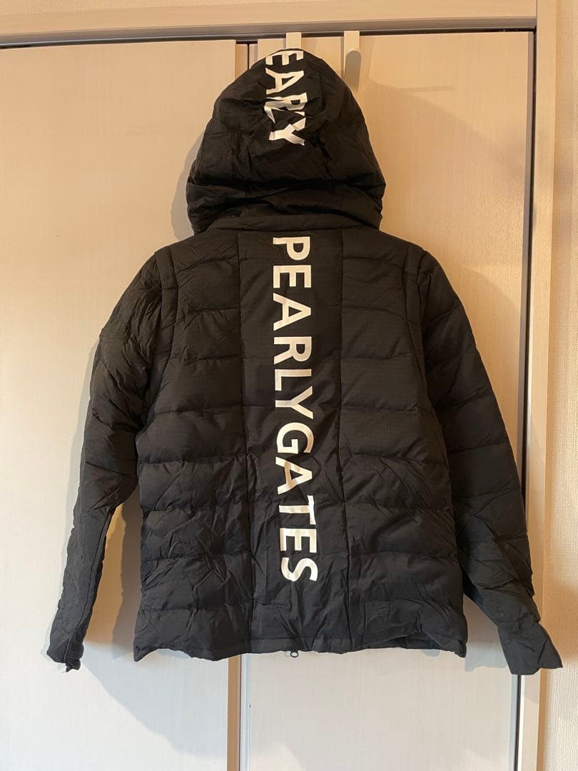 パーリーゲイツ 2way ダウンジャケット ダウンベスト 黒 サイズ0