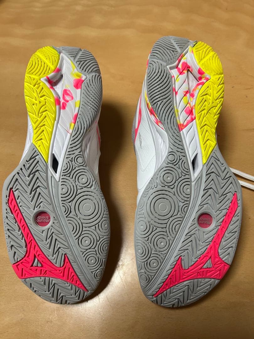 【美品】ミズノバドミントンシューズ ウェーブファング2 Fit 27.5cm