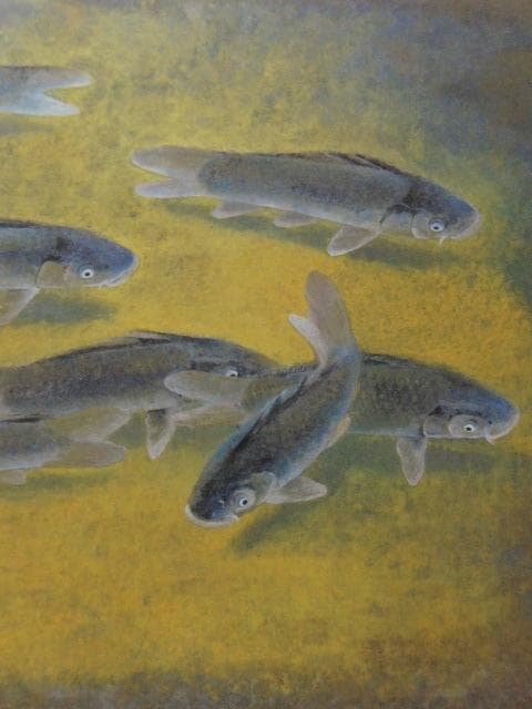 幸野豊一、【游影】、希少な額装用画集より、新品額装付、状態良好