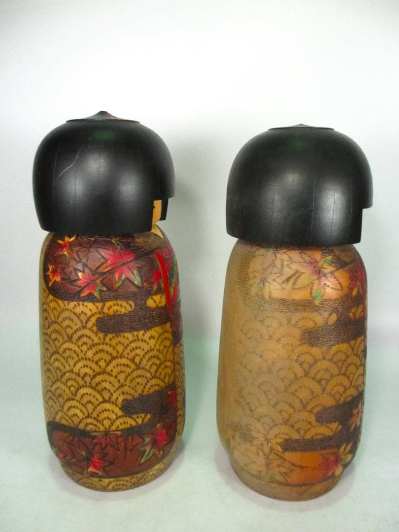 創作こけし　小林伊之介 作　大型２体　日本人形　こけし　郷土玩具