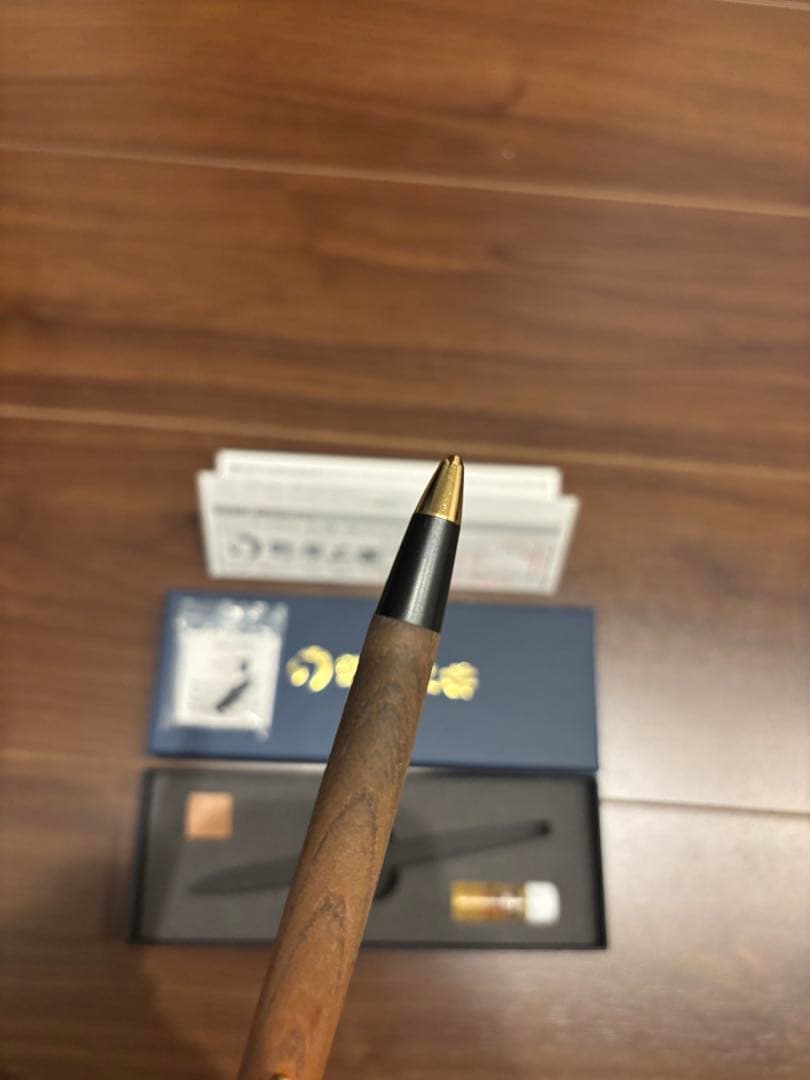 おまけ付き 野原工芸　欅　シャープペンシル