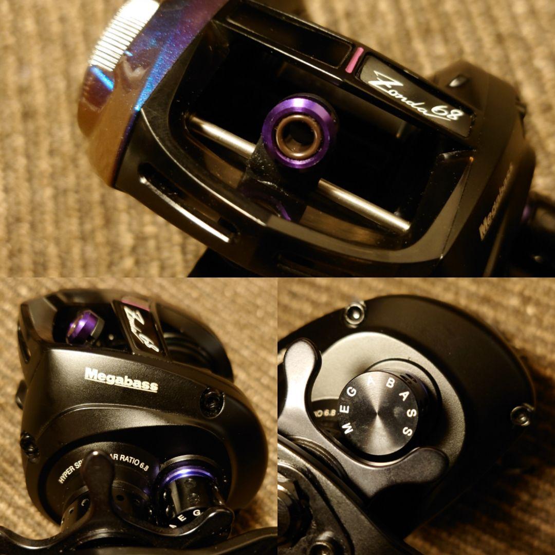 新品未使用世界100台限定メガバス13ゾンダ68L ヘッジホッグカスタム レフト