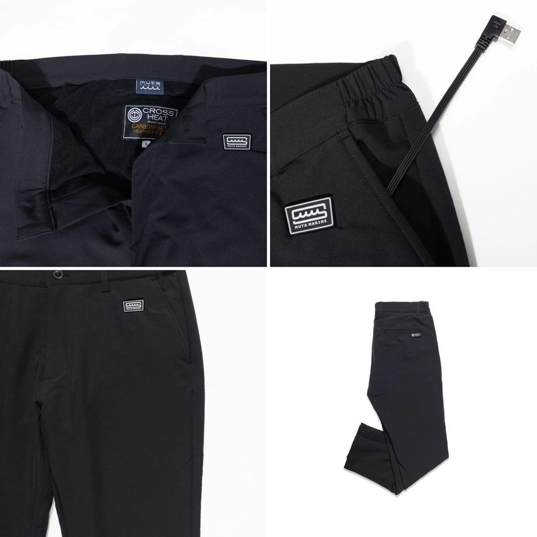 メンズウェア muta marine Cross Heat Slacks Black 6(L)