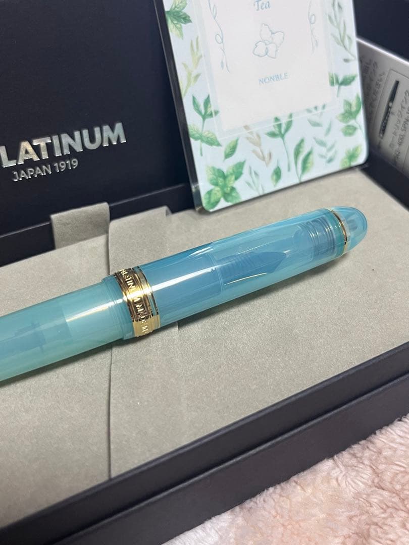 ☆限定 新品未使用 ノンブル ペパーミントティー 万年筆 ニブF 細字☆