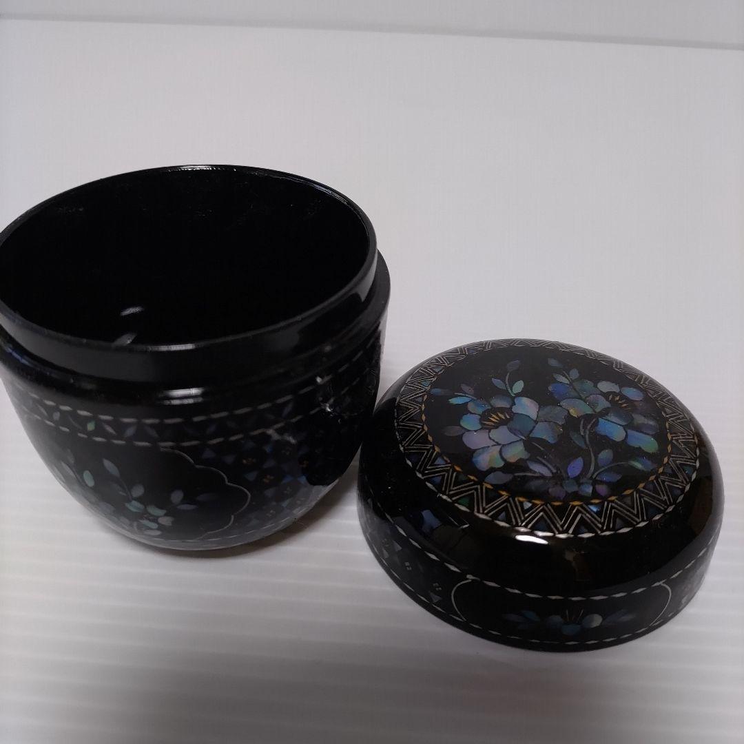 茶道具 棗 螺鈿　　茶筅のセット　新品未使用　送料無料　匿名配送