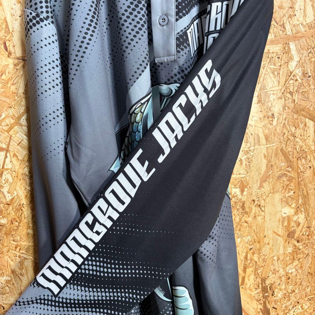 マングローブ ジャックス フィッシングシャツ 釣り魚 Lサイズ速乾性