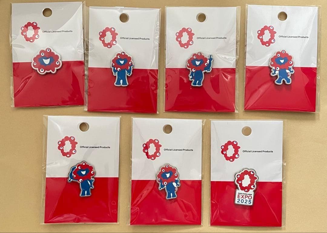 ミャクミャク　ピンバッジ　セット　EXPO2025 大阪関西万博 公式ライセンス