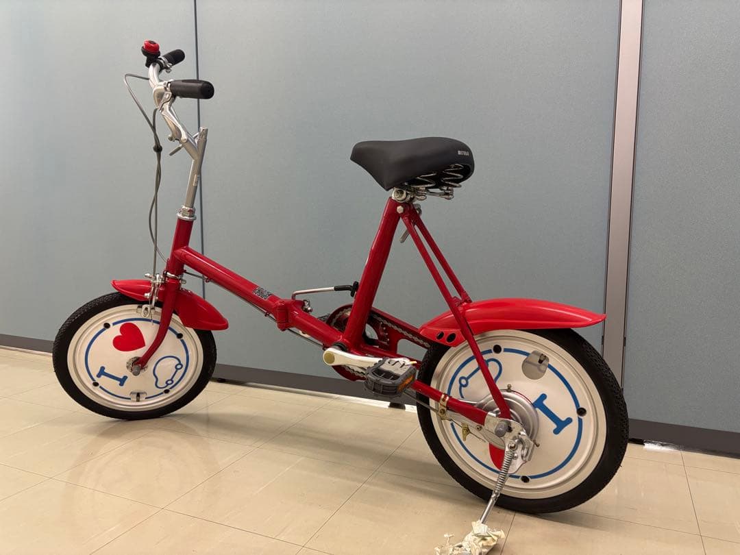 折りたたみ自転車　日産マーチ　ノベルティ