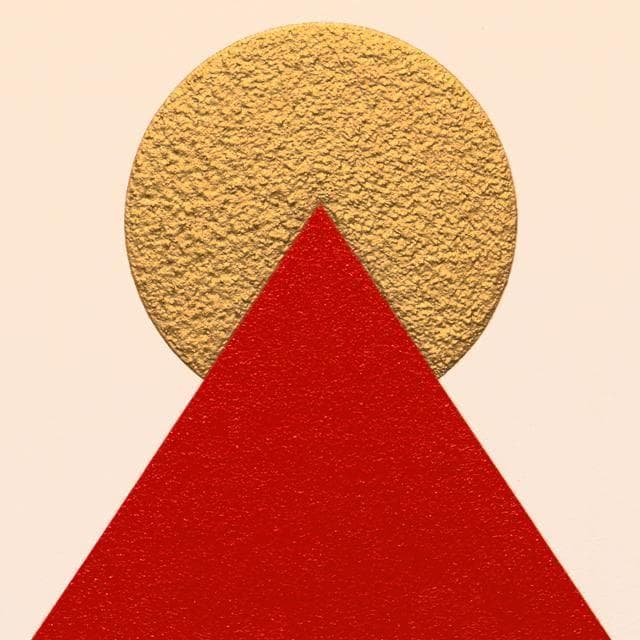 作者直接出品アトリエ山梨発送▲古代の神秘▲ピラミッドパワー赤富士▲がんどうあつし