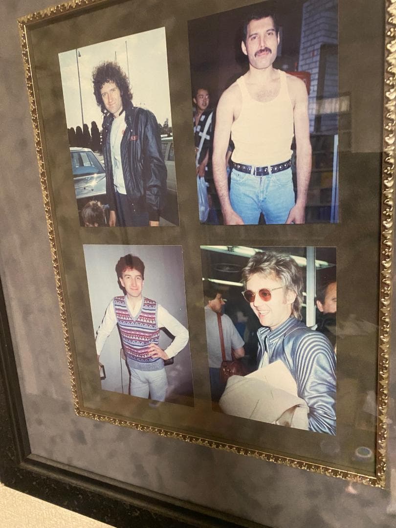 超貴重 Queen（本物サイン）1985年日本武道館来日時のサインと写真パネル！