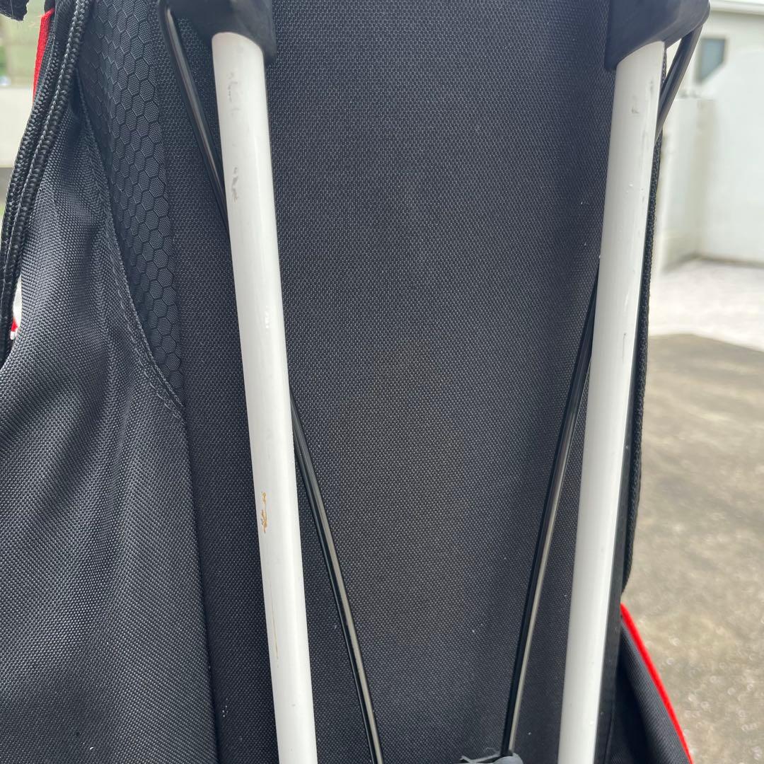 【豪華おまけ付き✨】TaylorMade キャディバッグ ゴルフバッグ 黒/赤