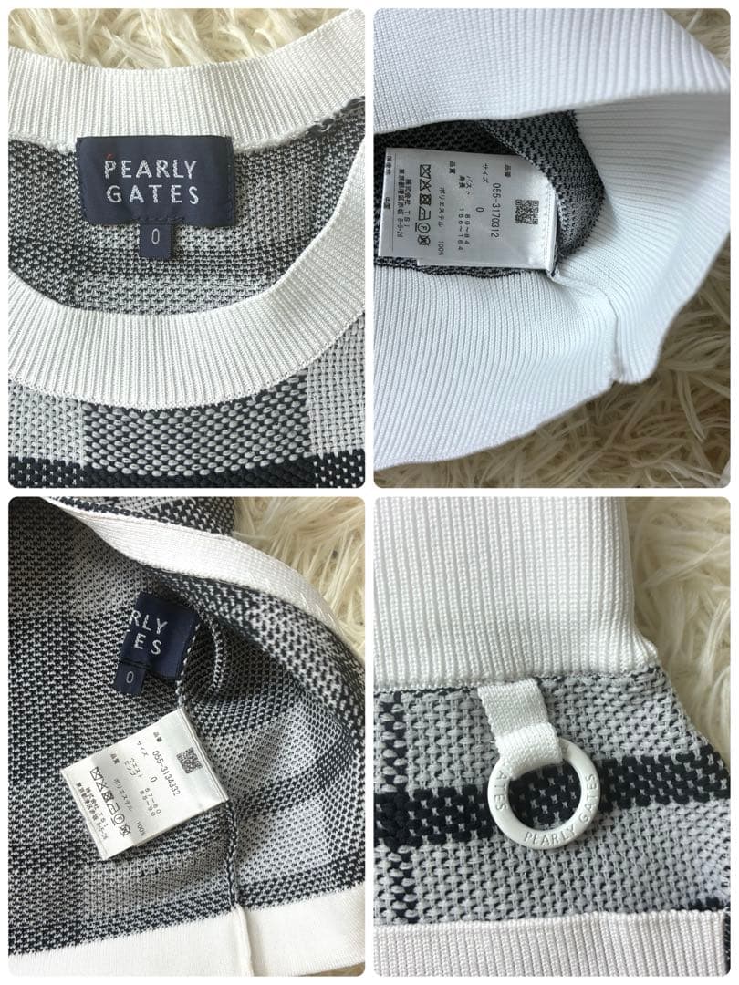 パーリーゲイツ 秋冬 レディース ゴルフウェア セットアップ チェック Sサイズ