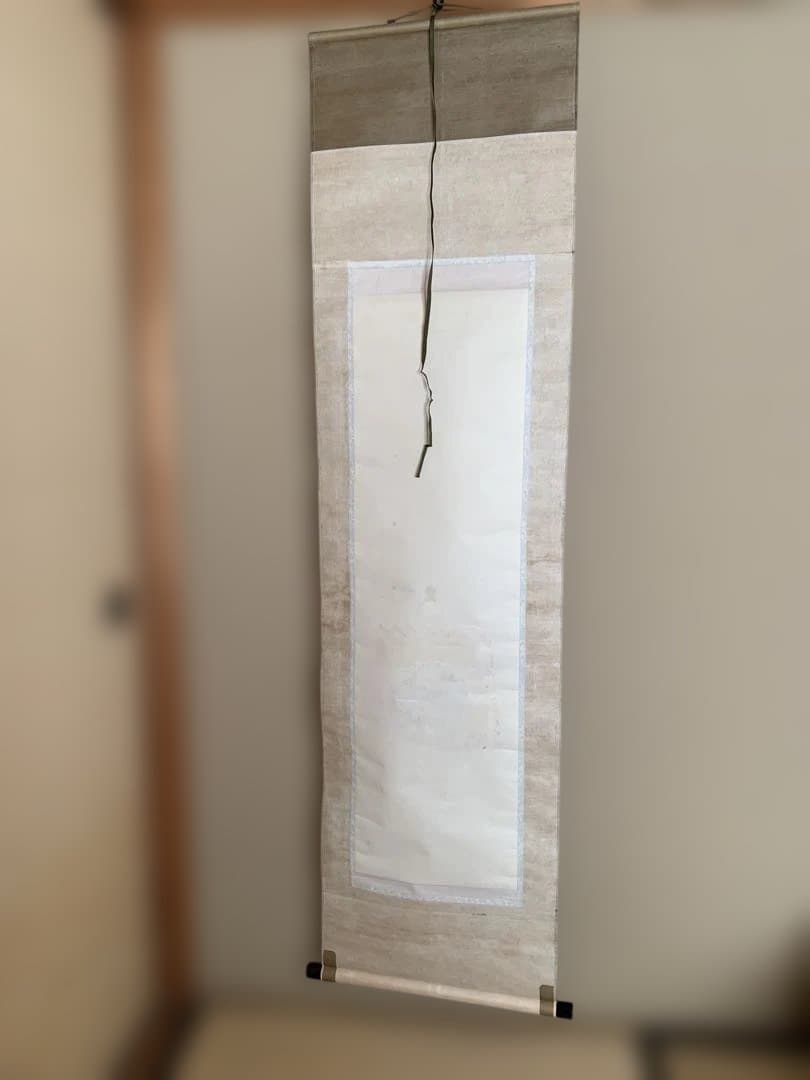 桃の節句　立ち雛の掛け軸