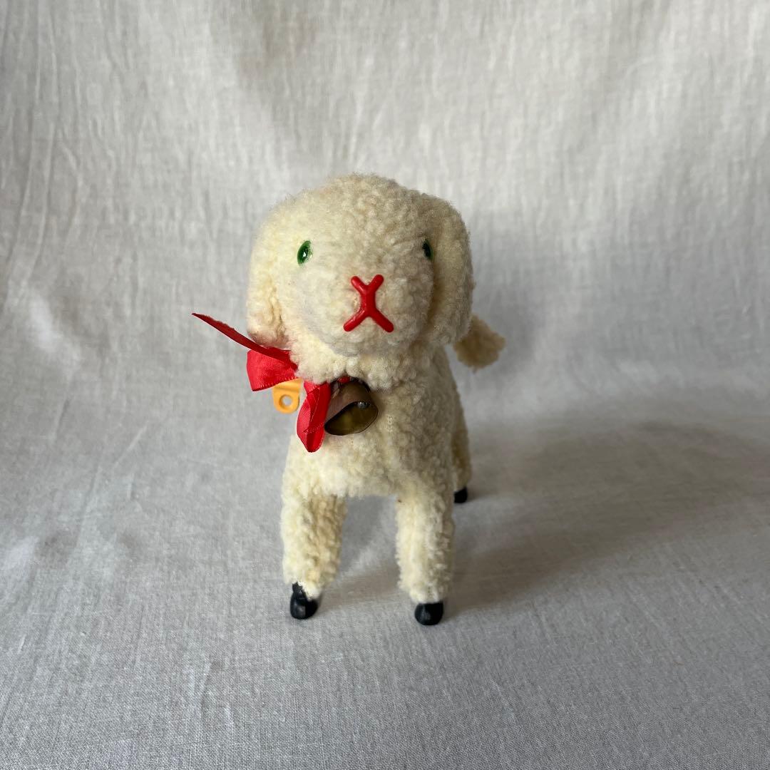 アンティーク　ドイツ　こひつじ　ぜんまい仕掛け