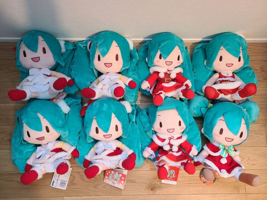 初音ミク クリスマス ぬいぐるみ 8個