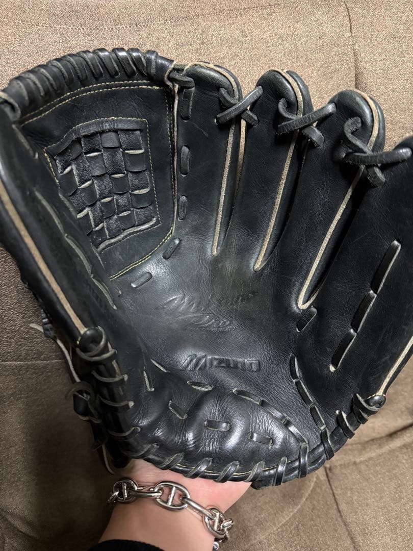 ミズノプロ Mizuno Pro 投手用 硬式グローブ 黒