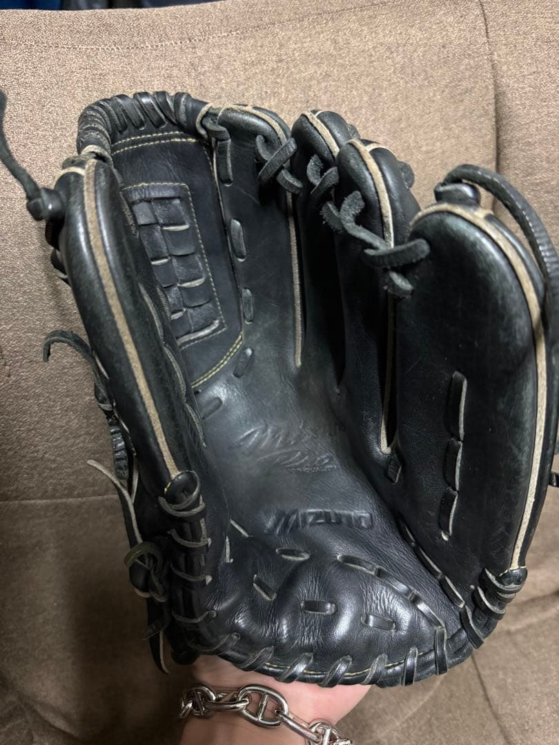 ミズノプロ Mizuno Pro 投手用 硬式グローブ 黒