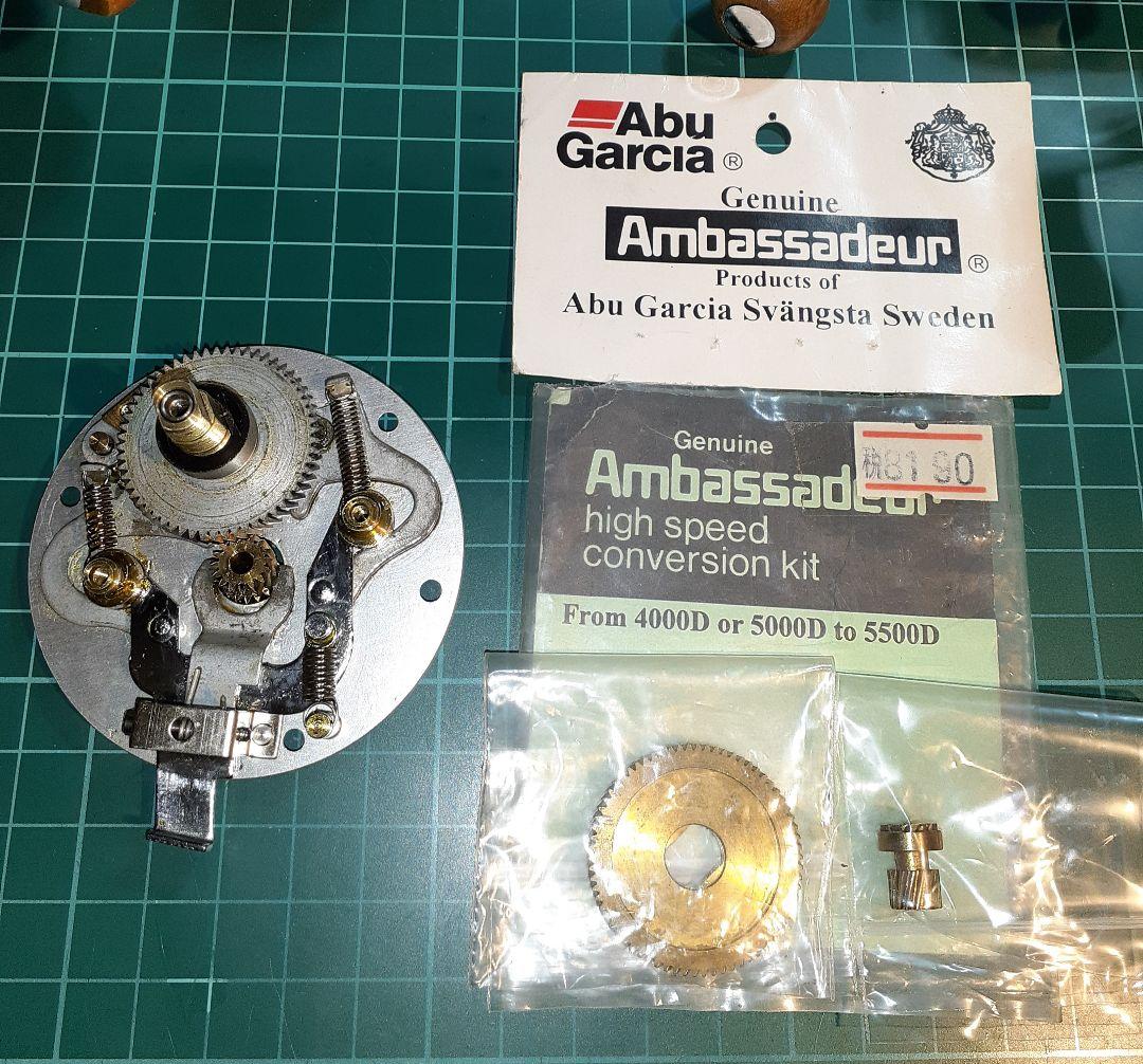 アブガルシア ABUアンバサダー5000Dギアプレート一式、ハイギアキットセット