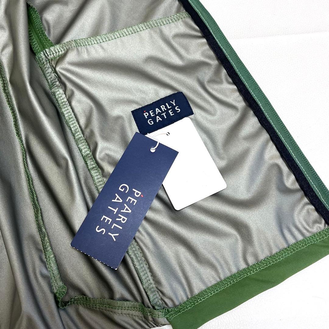 【新品】パーリーゲイツ フード付きベスト グリーン ロゴ入り ゴルフウェア　S