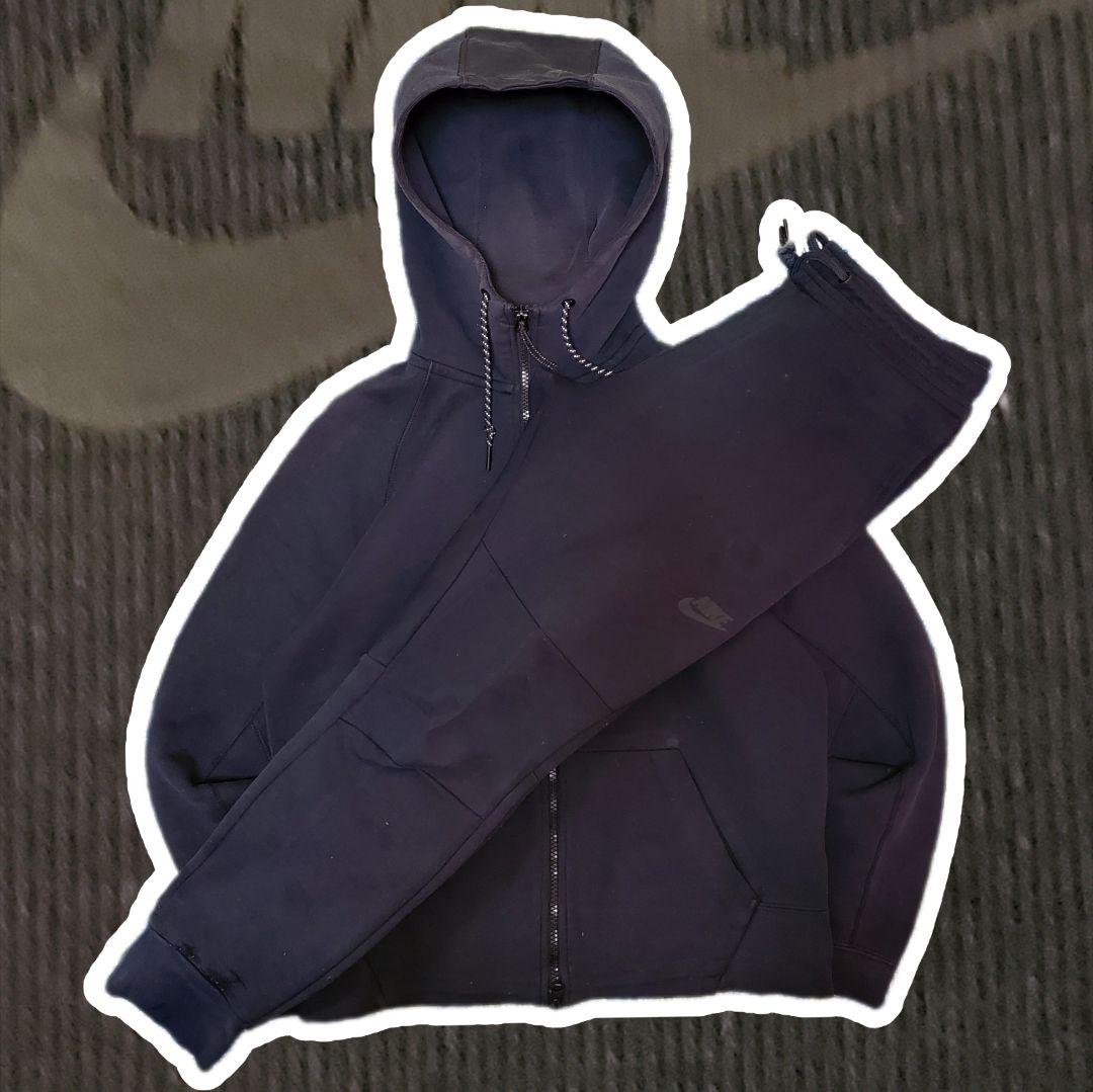 ナイキ テックフリース UKdrill ブラック セットアップ M