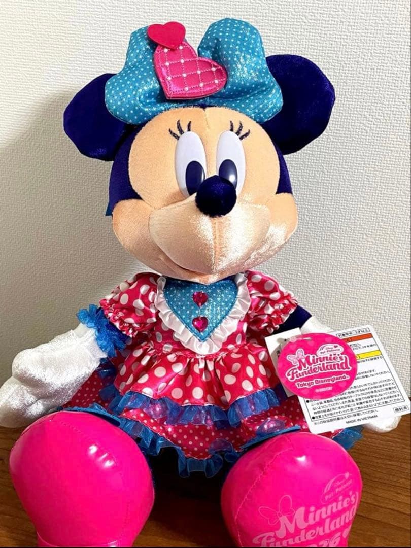お顔厳選‼️ ディズニーパルパルーザ　ミニーのファンダーランド　ぬいぐるみ　♡