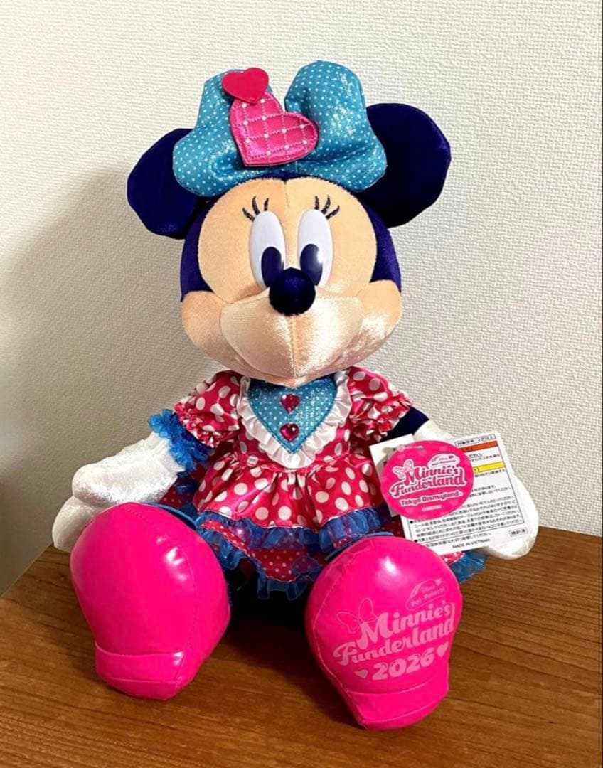 お顔厳選‼️ ディズニーパルパルーザ　ミニーのファンダーランド　ぬいぐるみ　♡