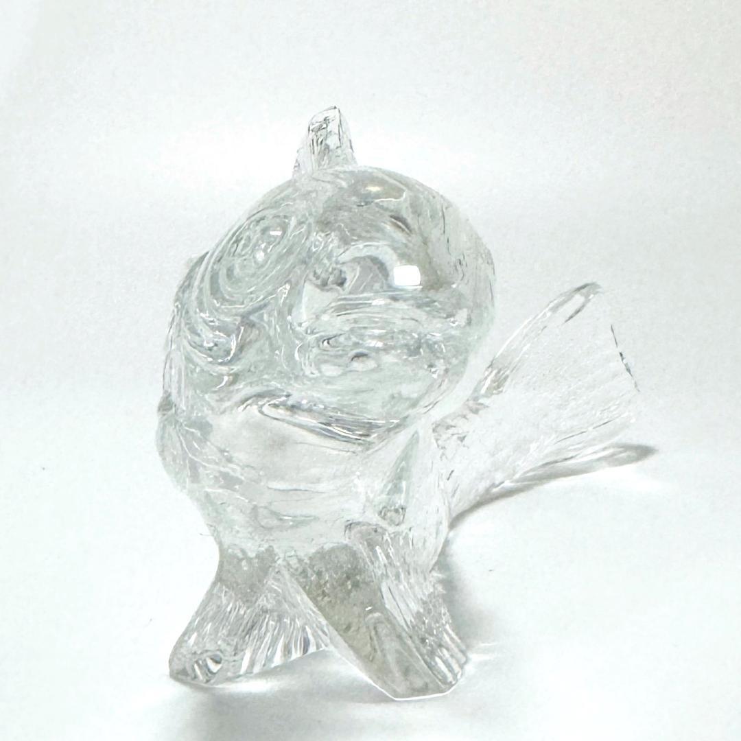 【バカラ】動物 鯉 置物 インテリア★美品★幸運/開運