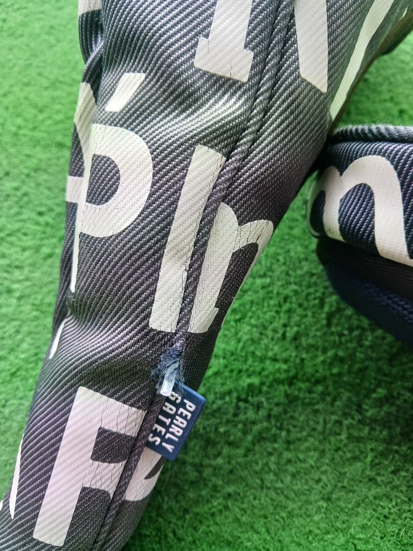 やーしよ様PEARLY GATES キャディバッグ ネイビー　ヘッドカバー3点