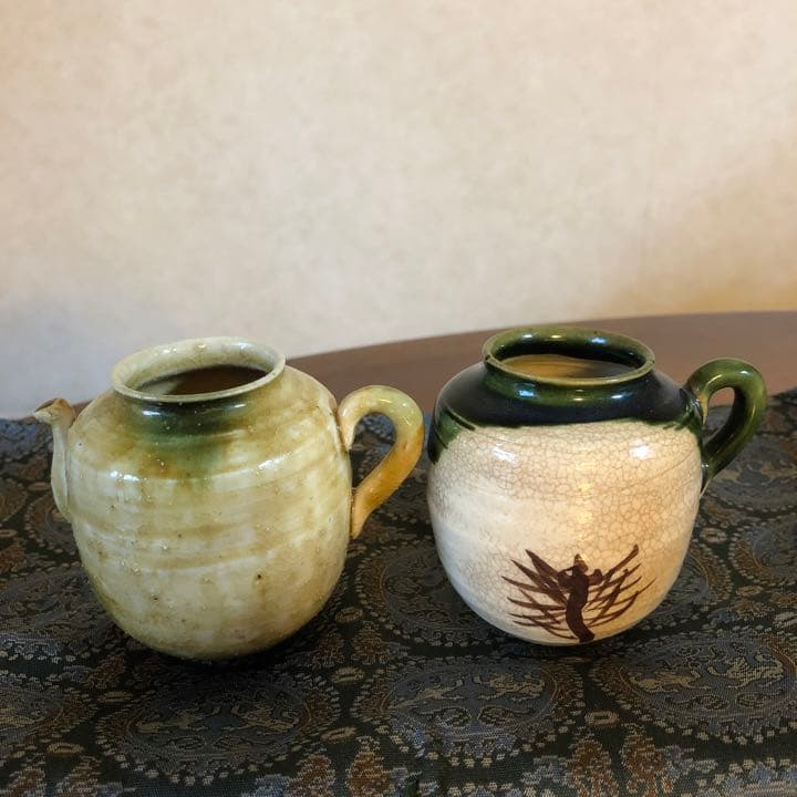 色変り　四滴茶入　山口錠鉄　茶道具