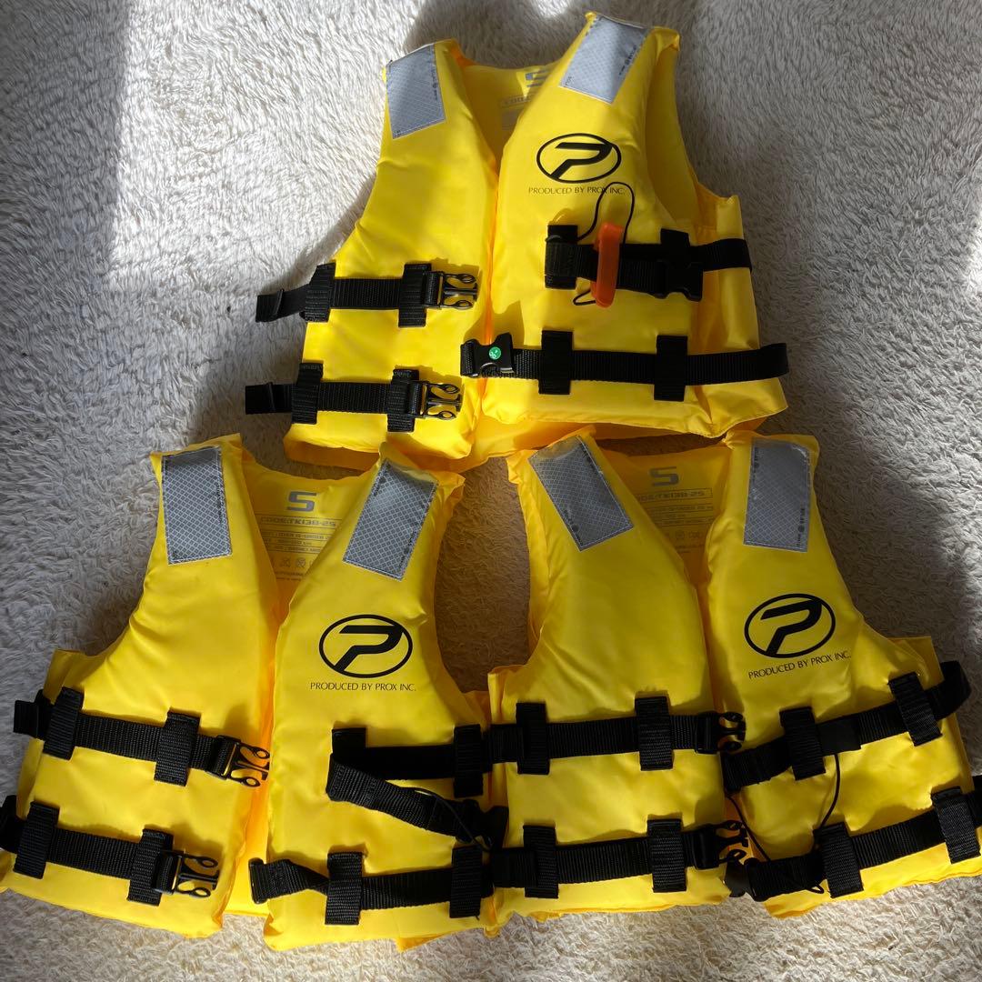 PROX 小型船舶用救命胴衣 桜マーク付き　Sサイズ イエロー