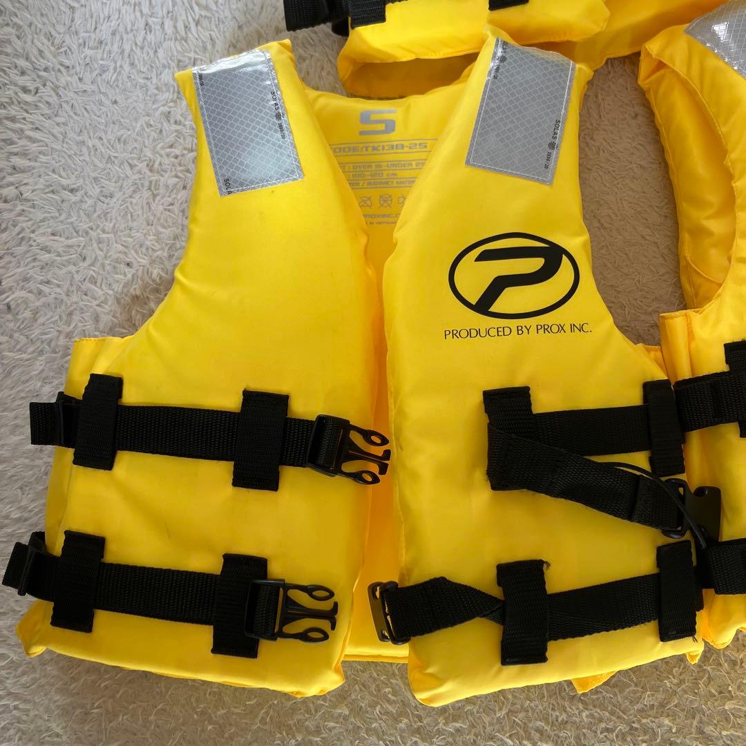 PROX 小型船舶用救命胴衣 桜マーク付き　Sサイズ イエロー