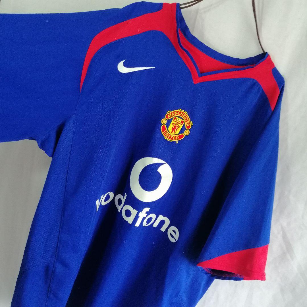 ナイキ マンチェスターユナイテッド アウェー　ブルー　青　ユニフォーム ロゴ