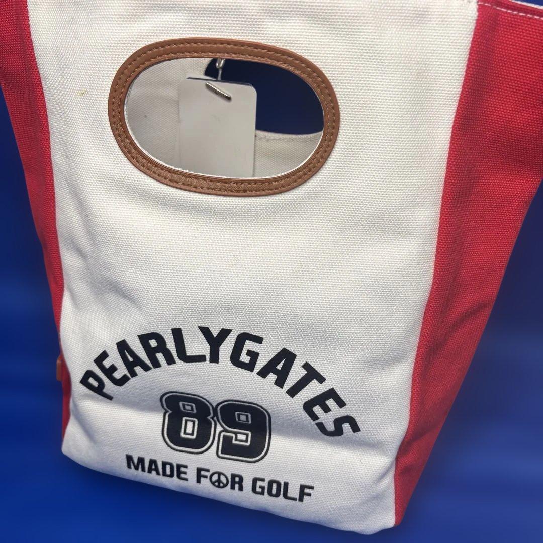 未使用 タグ付✨パーリーゲイツ トートバッグ カートバッグ 花柄 刺繍 ゴルフ