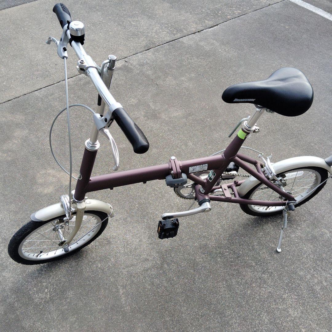 ブリヂストン　スニーカーライト160パープル　折りたたみ自転車