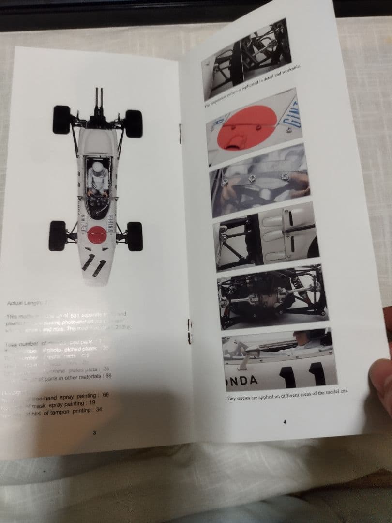 HONDARA272F1　Mexico GP1965 1/18ミニカー、雑誌付き