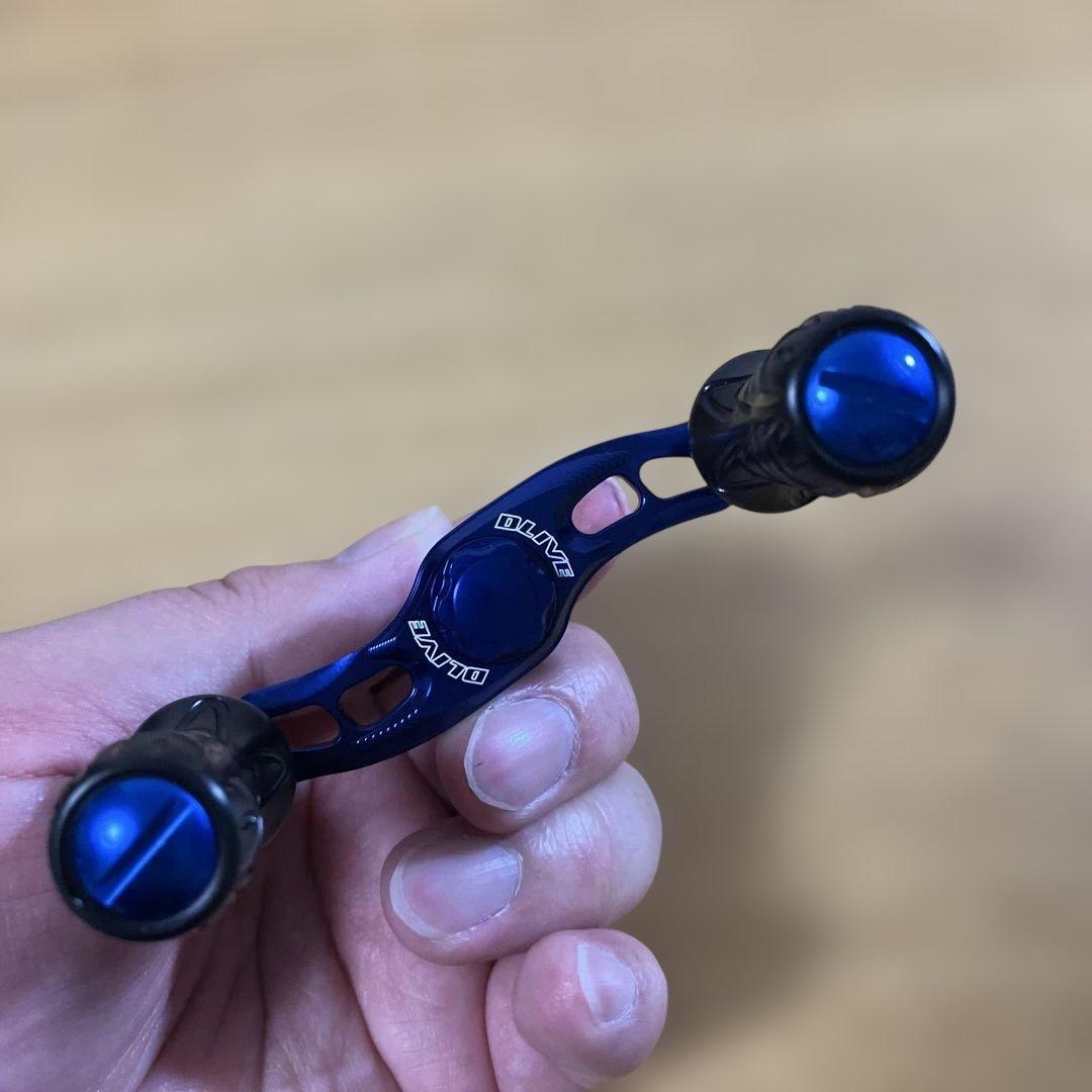 美品　ダイワ用　DLIVE ダブルハンドル リブレ　ショートバランサー　ブルー