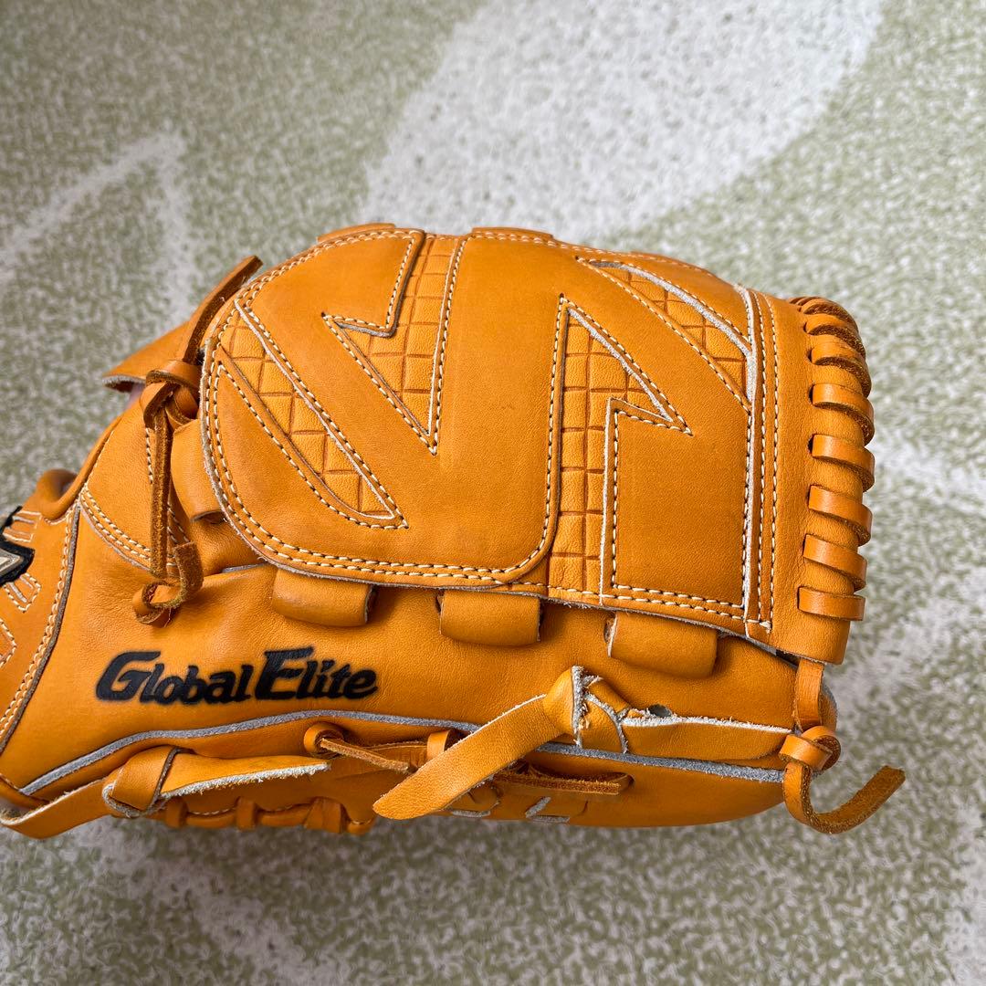 Mizuno Global Elite 硬式グローブ オレンジ