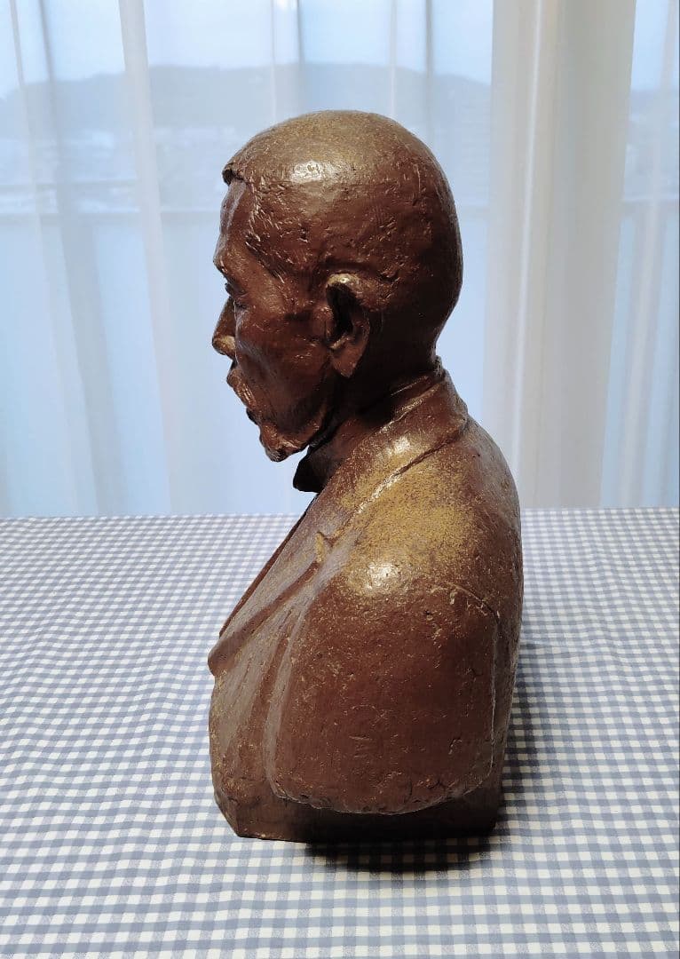 第29代内閣総理大臣・犬養木堂胸像■備前焼・岡本錦朋■岡山市犬養木堂記念館犬養毅
